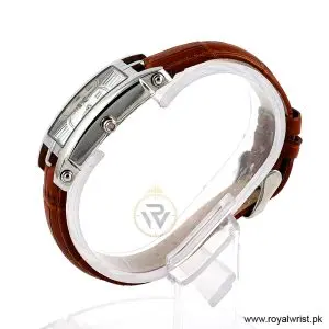Alternative view of Elle Women’s Quartz Brown Leather Strap Mother Of Pearl Dial 23mm Watch EL20051S01N/1 (Like New)