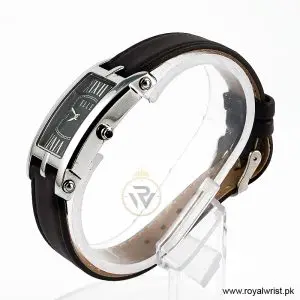 Alternative view of Elle Women’s Quartz Brown Leather Strap Black Mother Of Pearl Dial 23mm Watch EL20051S02N (Like New)