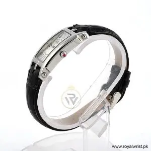 Alternative view of Elle Women’s Quartz Black Leather Strap White Mother Of Pearl Dial 23mm Watch EL20051S01N (Like New)