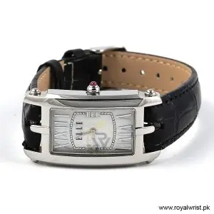 Elle Women’s Quartz Black Leather Strap White Mother Of Pearl Dial 23mm Watch EL20051S01N (Like New) - Image 3