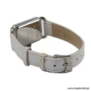 Tommy Hilfiger Women’s Quartz White Leather Strap White Dial 22mm Watch 1780887/1 (Like New) - Image 4