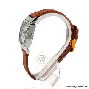 Alternative view of Elle Women’s Quartz Camel Brown Leather Strap Grey Dial 29mm Watch EL20039P03N/2 (Like New)