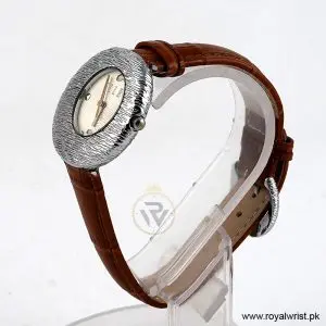 Alternative view of Elle Women’s Quartz Brown Leather Strap White Dial 36mm Watch EL30042S01K (Like New)
