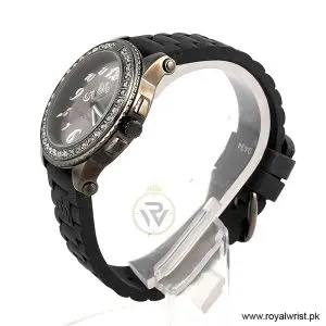 Alternative view of Juicy Couture Women’s Quartz Black Silicone Strap Black Dial 24mm Watch JC733340330 (Like New)