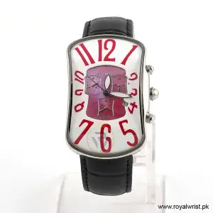 San Marco Women’s Quartz Black Leather Strap Multi Color Dial 33mm Watch RE16312/1 (Like New)
