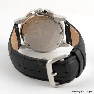 San marco Men’s Quartz Black Leather Strap Light Pink Dial 40mm Watch R6035G/4 (Like New) - Image 4