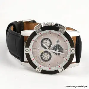 San marco Men’s Quartz Black Leather Strap Light Pink Dial 40mm Watch R6035G/4 (Like New) - Image 3