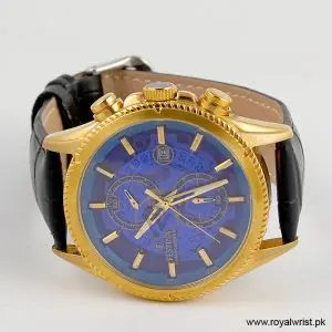 Festina Men’s Quartz Black Leather Strap Blue Dial 43mm Watch F20418 (Like New) - Image 4