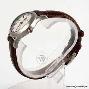 Alternative view of Elle Women’s Quartz Brown Leather Strap White Dial 38mm Watch EL20030S03N/4 (Like New)