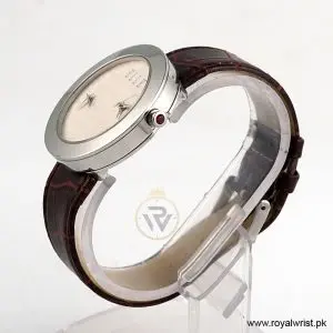 Alternative view of Elle Women’s Quartz Brown Leather Strap Off White Dial 40mm Watch EL20033S15N/1 (Like New)