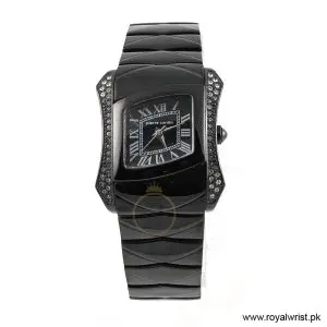 Pierre Cardin Women’s Swiss Made Black Stainless Steel Black Dial 34mm Watch PC102132 (Like New)