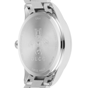 Gucci Women’s Quartz Swiss Made Stainless Steel Blue Dial 32mm Watch YA1265043 - Image 6