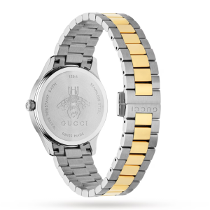 Gucci Women’s Quartz Swiss Made Stainless Steel Silver Dial 32mm Watch YA1265032 - Image 3