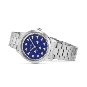 Alternative view of Gucci Women’s Quartz Swiss Made Stainless Steel Blue Dial 32mm Watch YA1265043