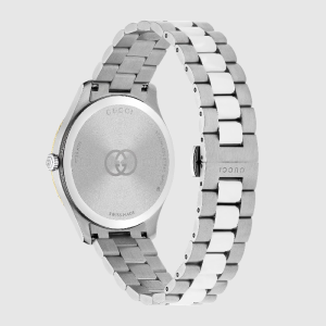 Gucci Men's Swiss Made Quartz Silver Stainless Steel Silver Dial 38mm Watch YA1264233 - Image 3
