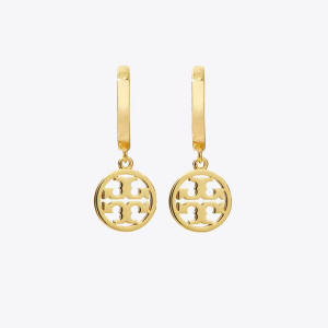 Tory Burch Women's Gold Icon Huggie Hoop Earrings Style 143786