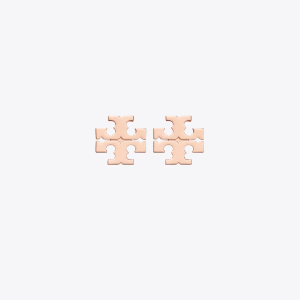 Tory Burch Women's Icon Stud Earrings Rose Gold 11165504-1