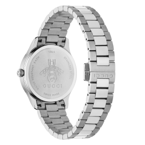 Gucci Women’s Quartz Swiss Made Stainless Steel Blue Dial 32mm Watch YA1265043 - Image 5