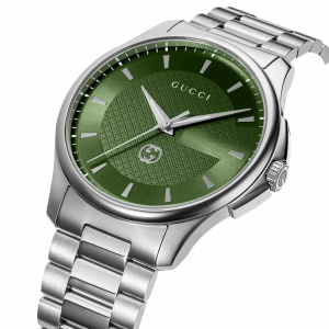 Alternative view of Gucci Men’s Swiss Made Quartz Stainless Steel Green Dial 40mm Watch YA126369