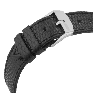 Gucci Unisex Swiss Made Quartz Black Leather Strap Silver Dial 38mm Watch YA163419 - Image 7