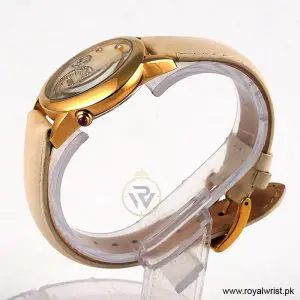 Alternative view of Elle Women’s Quartz Off White Leather Strap Mother Of Pearl Dial 40mm Watch EL20049S04N/4 (Like New)