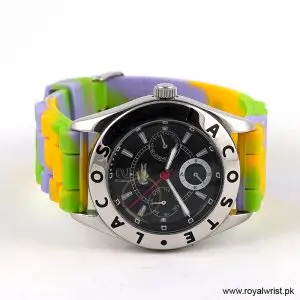 Lacoste Women’s Quartz Multi Colour Silicone Strap White Dial 37mm Watch 2000531/1 (Like New) - Image 4