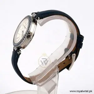 Alternative view of Ferragamo Women’s Quartz Swiss Made Blue Leather Strap Silver Dial 31mm Watch FIB010015 (Like New)