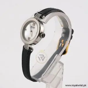 Alternative view of Hugo Boss Women’s Quartz Black Leather Strap Mother Of Pearl Dial 24mm Watch 1502188/1 (Like New)