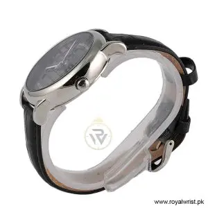Alternative view of Emporio Armani Men’s Automatic Black Leather Strap Black Dial 43mm Watch AR60040 (Like New)