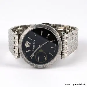 Alternative view of Versace Women's Quartz Silver Stainless Steel Black Dial 36mm Watch VELS00919/1 (Like New)