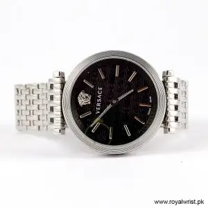 Versace Women's Quartz Silver Stainless Steel Black Dial 36mm Watch VELS00919/1 (Like New) - Image 3