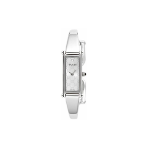 Gucci 1500 Series Women’s Quartz Swiss Made Stainless Steel Bangle Mother Of Pearl Dial 15mm Watch YA015563/1 (Like New)