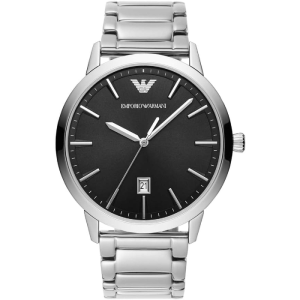 Emporio Armani Men’s Quartz Silver Stainless Steel Black Dial 43mm Watch AR11310