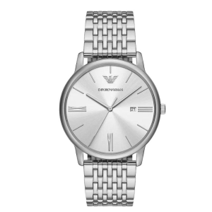 Emporio Armani Men’s Quartz Silver Stainless Steel Silver Dial 42mm Watch AR11599