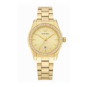 Emporio Armani Women’s Quartz Gold Stainless Steel Gold Dial 32mm Watch AR11607