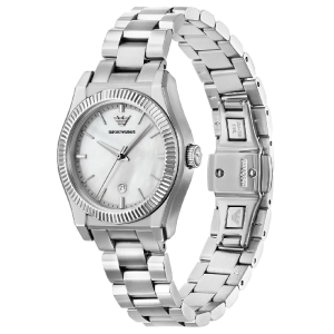 Alternative view of Emporio Armani Women’s Quartz Silver Stainless Steel Mother of Pearl Dial 32mm Watch AR11723