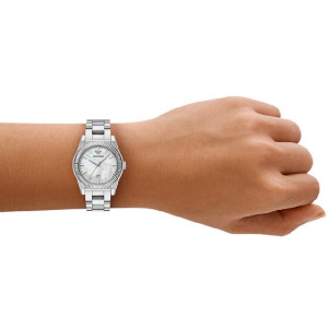 Emporio Armani Women’s Quartz Silver Stainless Steel Mother of Pearl Dial 32mm Watch AR11723 - Image 3
