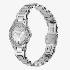 Alternative view of Emporio Armani Women’s Quartz Silver Stainless Steel Mother of Pearl Dial 26mm Watch AR11669