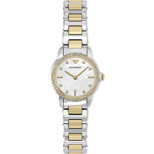 Emporio Armani Women’s Quartz Two-Tone Stainless Steel Mother of Pearl Dial 26mm Watch AR11670