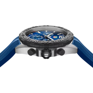 Alternative view of Tag Heuer Formula 1 Chronograph Men's Swiss Made Blue Silicone Strap Blue Dial 43mm Watch CAZ101AV.FT8077 (Factory Leftover)