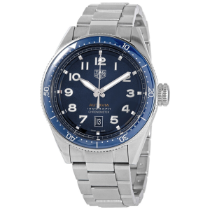 Tag Heuer Autavia Isograph Men’s Automatic Swiss Made Stainless Steel Blue Dial 42mm Watch WBE5112.EB0173 (Factory Leftover)