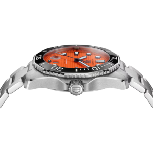 Alternative view of Tag Heuer Aquaracer Men's Automatic Swiss Made Silver Stainless Steel Orange Dial 43mm Watch WBP201F.BA0632 (Factory Leftover)