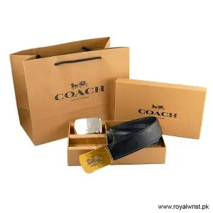 Alternative view of Coach Men’s Reversible Leather Belt with Buckle Gift Set CH-10002