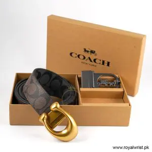 Alternative view of Coach Men’s Reversible Leather Belt with Buckle Gift Set CH-10004