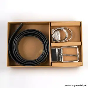 Coach Men’s Reversible Leather Belt with Buckle Gift Set CH-10005