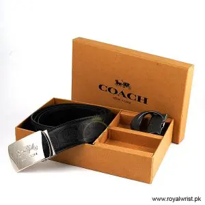 Alternative view of Coach Men’s Reversible Leather Belt with Buckle Gift Set CH-10007