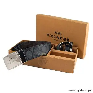 Alternative view of Coach Men’s Reversible Leather Belt with Buckle Gift Set CH-10009
