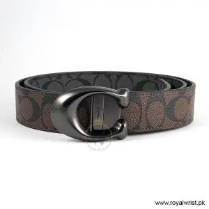Coach Men’s Reversible Leather Belt with Buckle Gift Set CH-10009 - Image 4