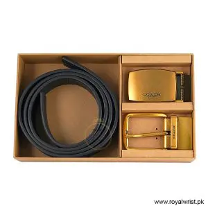 Coach Men’s Reversible Leather Belt with Buckle Gift Set CH-10011