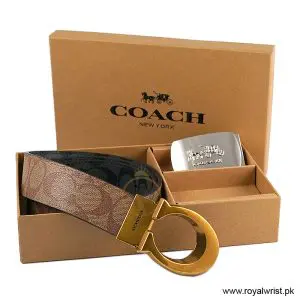 Alternative view of Coach Men’s Reversible Leather Belt with Buckle Gift Set CH-10013